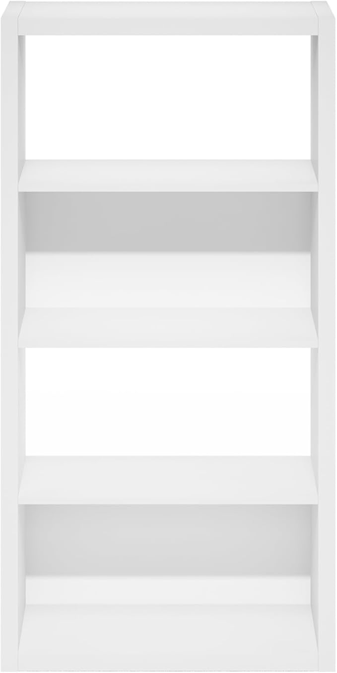 Furinno Viola Book Shelf, 4-Tier Bookshelf, Extra Thick Frame Bookcase - Image 6