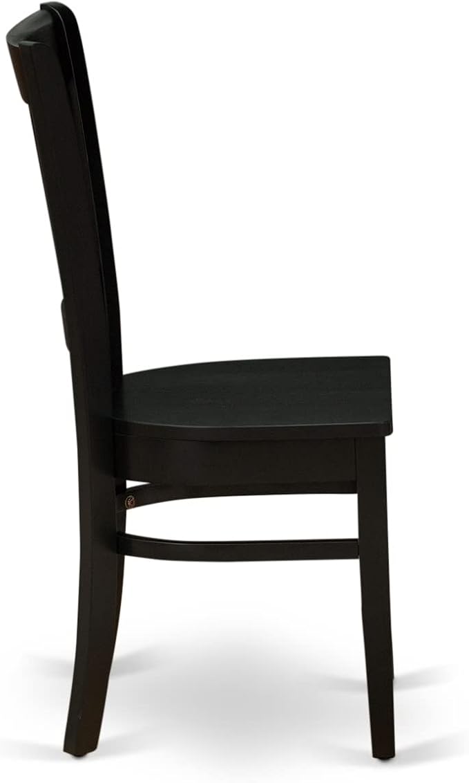 East West Furniture VAC-BLK-W Vancouver Dining Room Chairs - Image 4