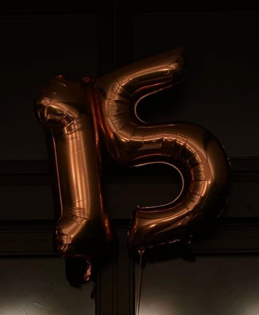Dark Brown Helium Number Balloon 40 Inch, Giant Foil Coffee Brown Number 0 Birthday Balloons, Large Numbers 10 20 30 40 50 60 70 80 90 100 2025, Party Celebration Supplies Decorations