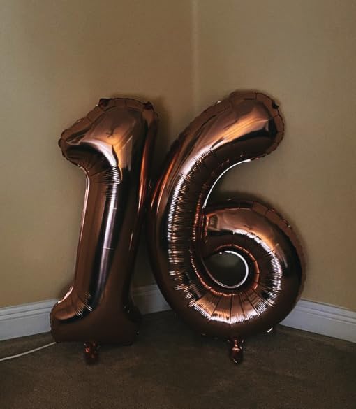 Coffee Brown Number 1 Balloon 40 inch, Number 1 Birthday Balloons for Boy Girl, Dark Brown Foil One Balloon for 1st 10 11 12 16 18 Birthday Party, Anniversary Celebration Numbers Decorations