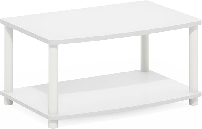 Furinno Turn-N-Tube TV Riser Stand, 2-Tier Small Elevated No Tools TV Stand - Image 9