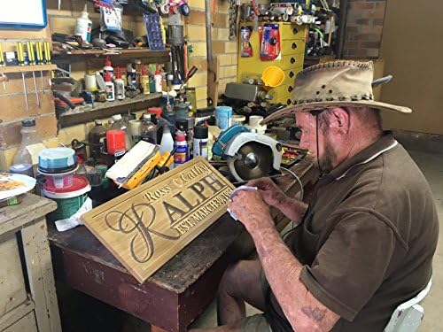 ADVPRO Personalized Custom Made Solid Pine Wood rustic home sign décor - wedding, anniversary, housewarming - fully customized with First/Last/Family name/Surname or date - wpa0002