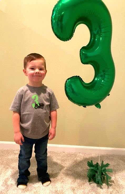 40 Inch Green 23 32 Large Number Balloon, 23 32 Green Birthday Party Decorations, Number 23 32 Foil Balloons for Anniversary Party Graduations Celebration Supplies