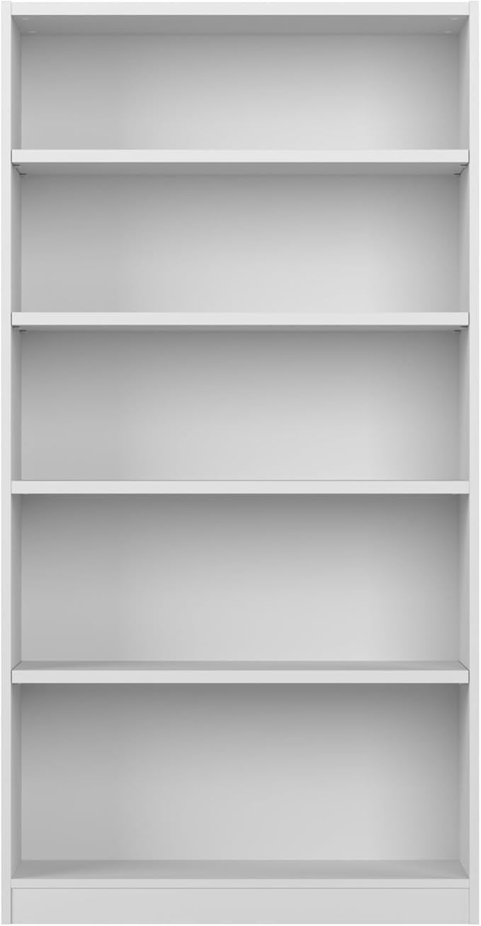 Bush Home Tall 5 Shelf Bookcase, 5 Tier Bookshelf Storage Cabinet - Image 9