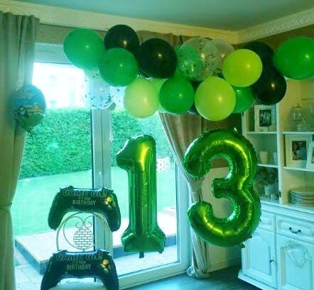 40 Inch Green 13 31 Large Number Balloon, 13 31 Green Birthday Party Decorations, Number 13 31 Foil Balloons for Anniversary Party Graduations Celebration Supplies