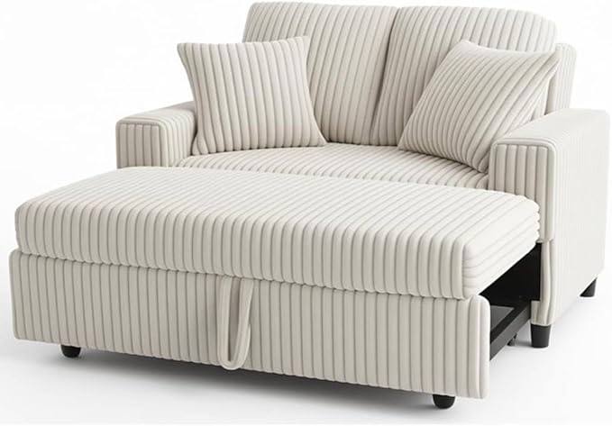 3 in 1 Convertible Sofa Bed,52.8" Pull Out Couch - Image 8