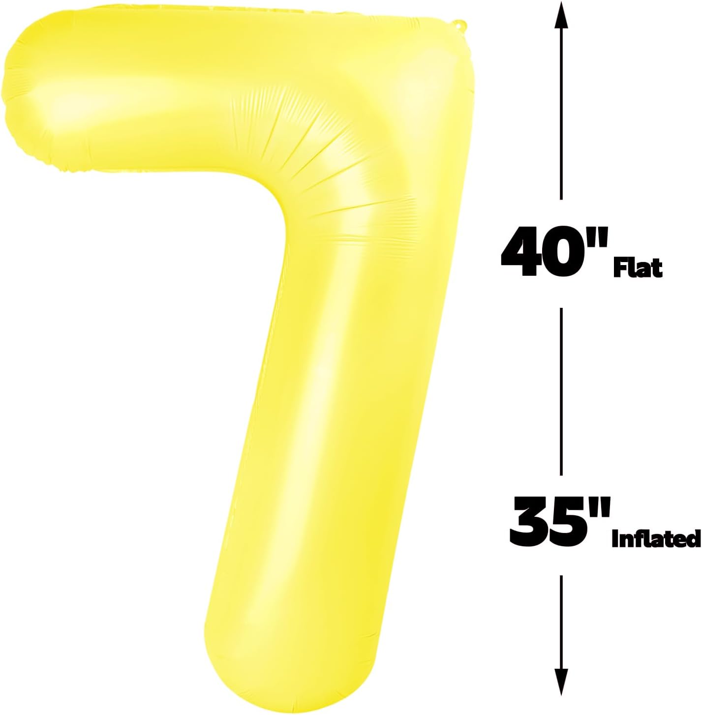 Number Balloon 7 Yellow Macaron