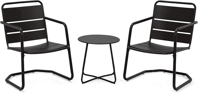 MELLCOM 3 Piece Patio Set, Small Patio Furniture Set - Image 8