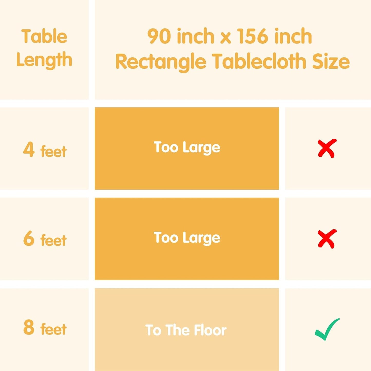 BRILLMAX 6 Pack Beige Tablecloths for 8 Foot Rectangle Tables 90 x 156 Inch - 8ft Rectangular Bulk Linen Polyester Fabric Washable Cloth Cover for Wedding Reception Banquet Birthday Party