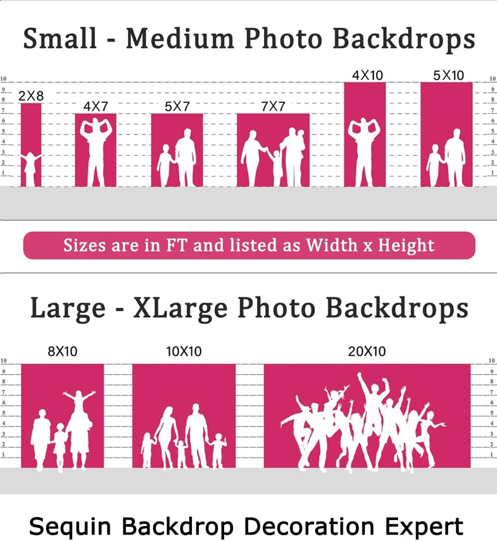 ShinyBeauty Burgundy Sequin Wedding Backdrop - 2 Panel, 5FT x 10FT Glitter Shimmer Curtains