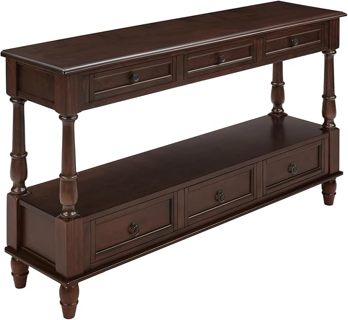 Vintage Solid Wood Console Table - Image 8