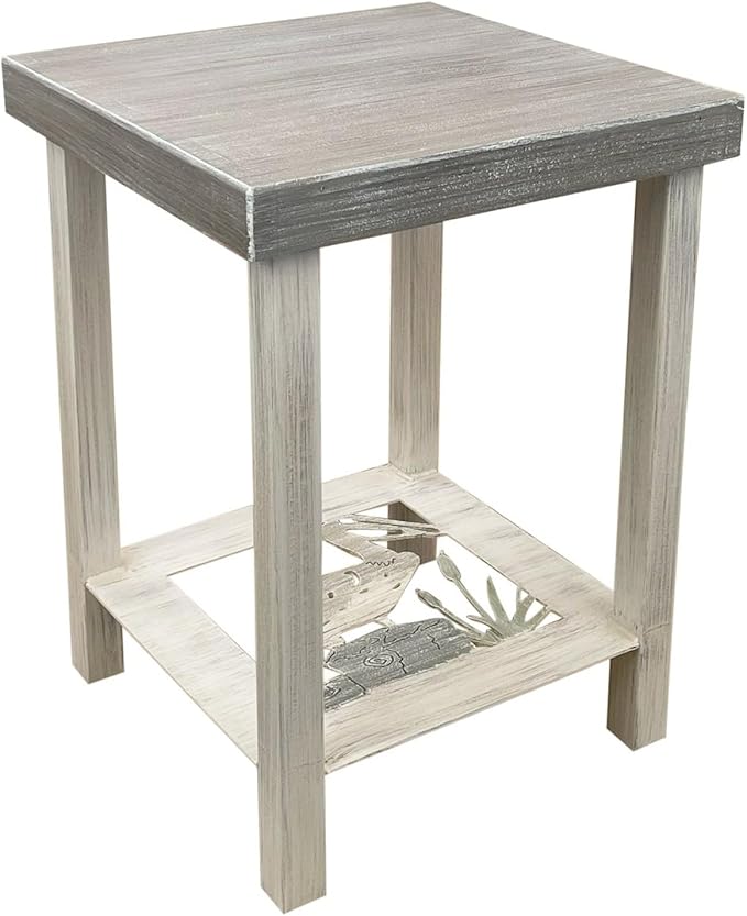 Furniture Barn USA Cottage, and Grey Square End Table by FurnitureBarnUSA
