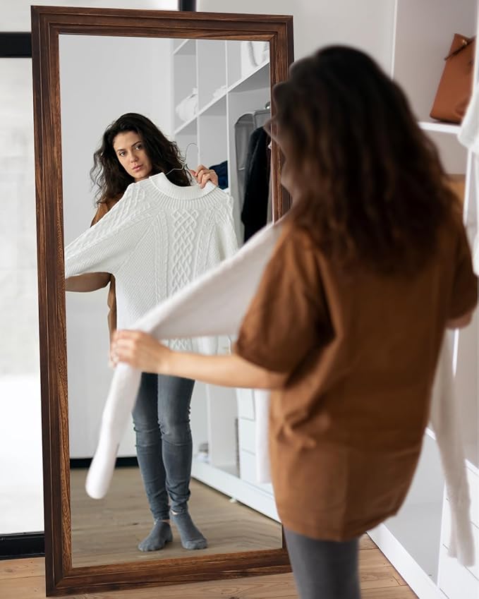 Full Length Mirror, Oversized Stand Up Mirrors Large Wall Mirrors, Wall Mounted - Image 8