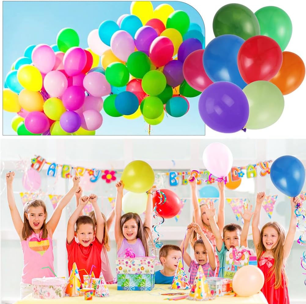 400 Pack Rainbow Balloons 12 Inch Assorted Colors Latex Multicolor Balloon 12 Kinds Colorful Bulk Balloons for Birthday Wedding Baby Shower Anniversaries Store Party Decorations