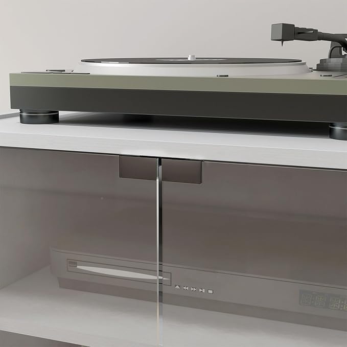 HOMCOM Media Cabinet, 4-Tier Stereo Cabinet - Image 10