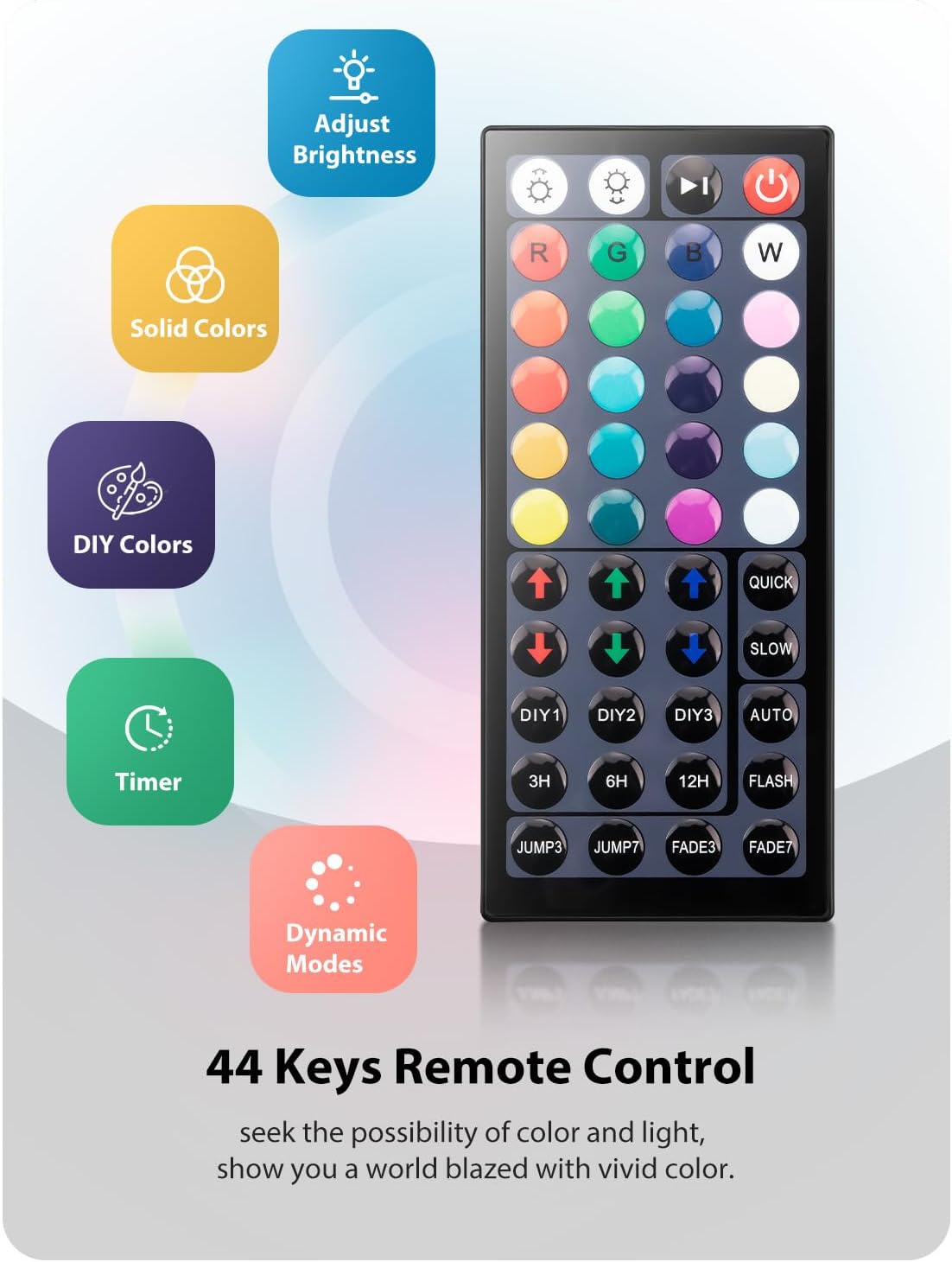 Onforu LED Flood Light Outdoor 700W Equiv, 70W Color Changing RGBW 2700K Floodlight with Remote, Stage Lighting Uplights for Events, IP66 Uplighting Outdoor Spotlight Floor Light for Halloween 4 Pack