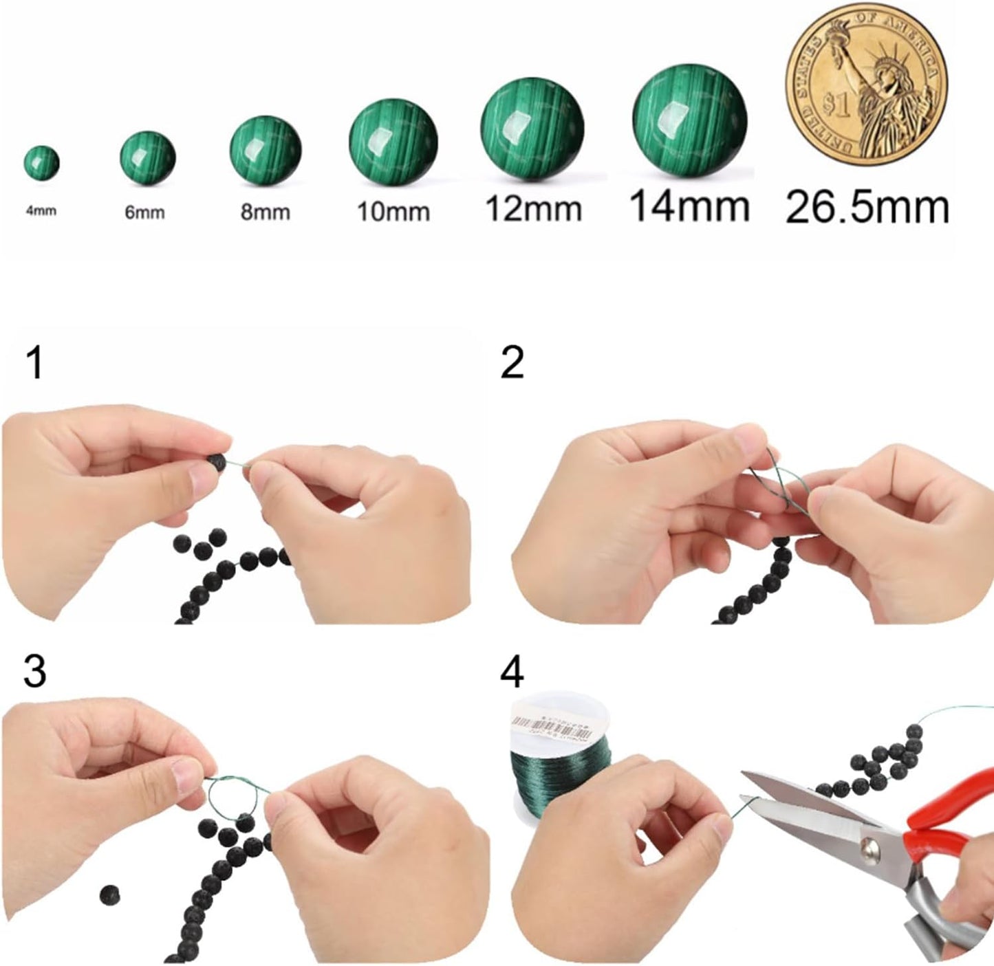 Galaxy Blue Gold Sandstone 12MM Beads for Jewelry Making DIY Craft Gemstone Beads Kit (12mm, 30pcs) Cosmic Crystal Pebbles for Bracelets, Necklaces, Home Decor