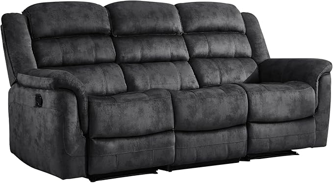 EBELLO Reclining Sofa for Living Room, Extra Wide Modern Overstuffed 3 Seat - Image 8