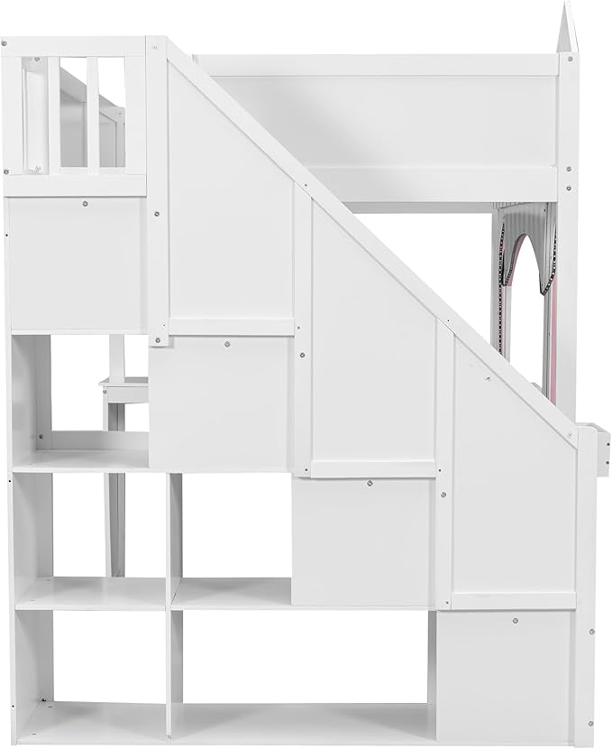 Princess-Themed Castle Loft Bed - Image 9