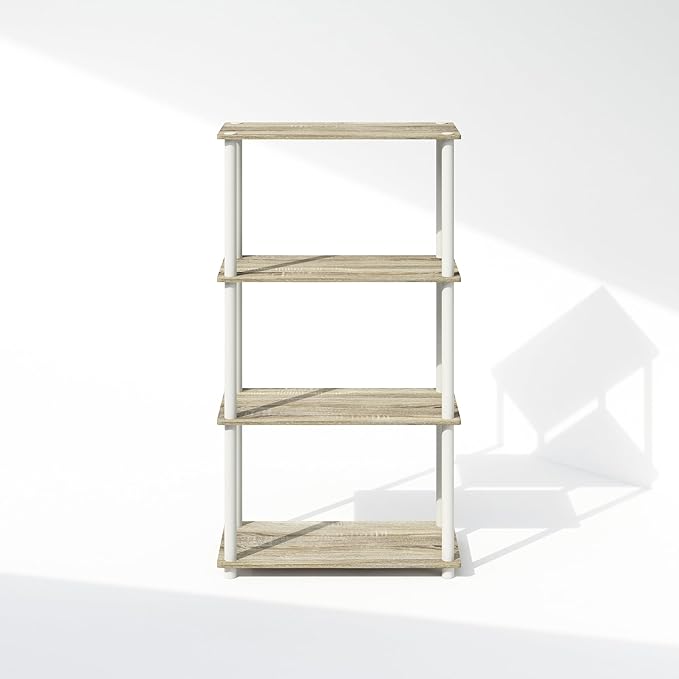 Furinno Turn-N-Tube Book Shelf, 4-Tier Bookshelf, Bookcase - Image 8