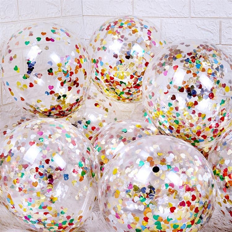 100g (3.53OZ) Rainbow Foil Confetti - Assorted Round, Heart & Star Shaped Table Confetti for Festive Celebrations