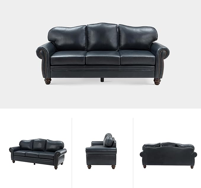 Classic 3-Seater Sofa with Premium Leather Upholstery, Stylish & Comfortable - Image 7