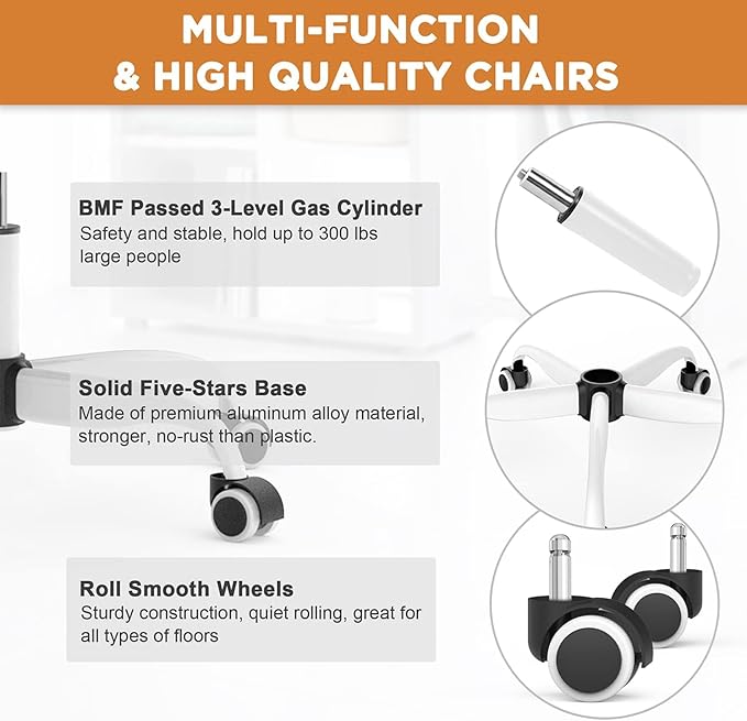 Mimoglad Office Chair, High Back Ergonomic Desk Chair - Image 8