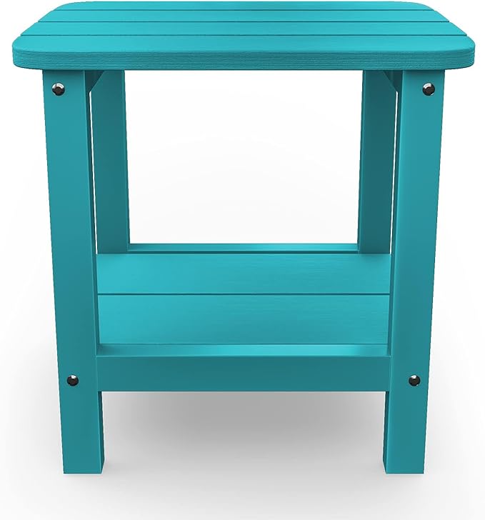 SERWALL Double Adirondack Side Table End Table Set of 6- Tiffany - Image 7