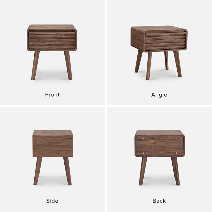 mopio Ensley Mid Century Modern Side Table, Small Accent Tables - Image 7