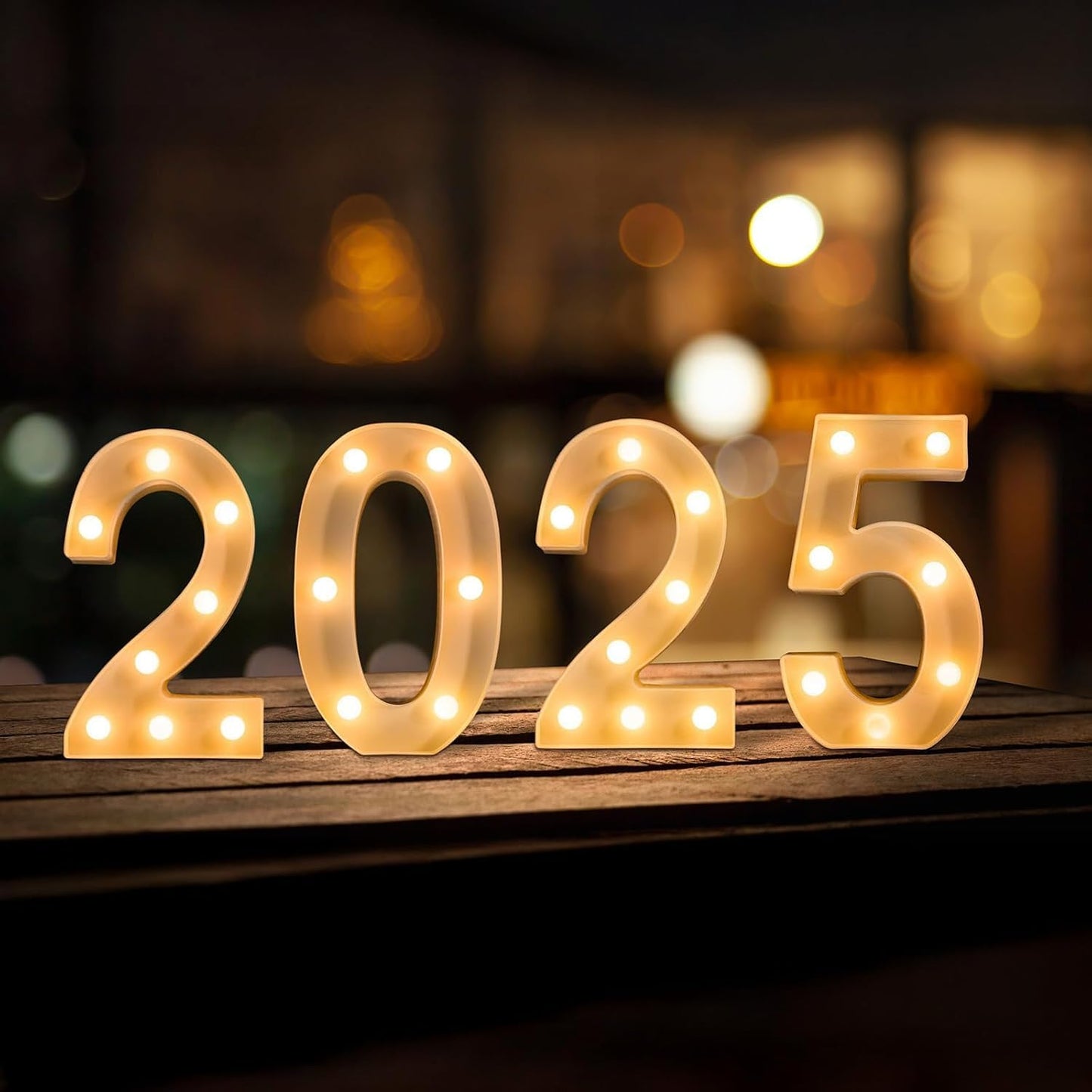 Foaky Rechargeable LED Letter Lights Sign Marquee Light Up Letters Sign for Night Light Wedding/Birthday Party Christmas Lamp Home Bar Decoration (6)