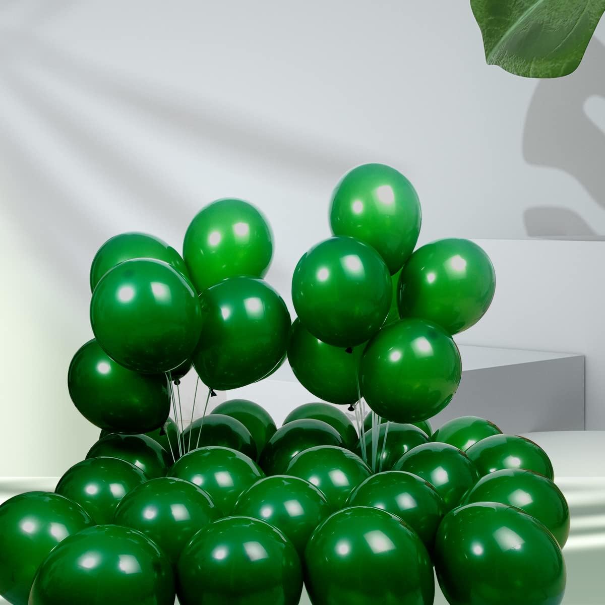 300 pack Green Balloons 12 Inch Dark green Latex Balloon Bulk for Party Supplies and Decorations