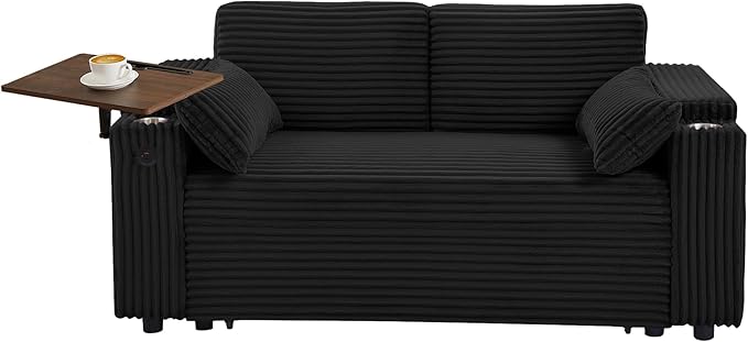 Auvsoce 65" 3-in-1 Pull-Out Convertible Sofa Bed - Image 7