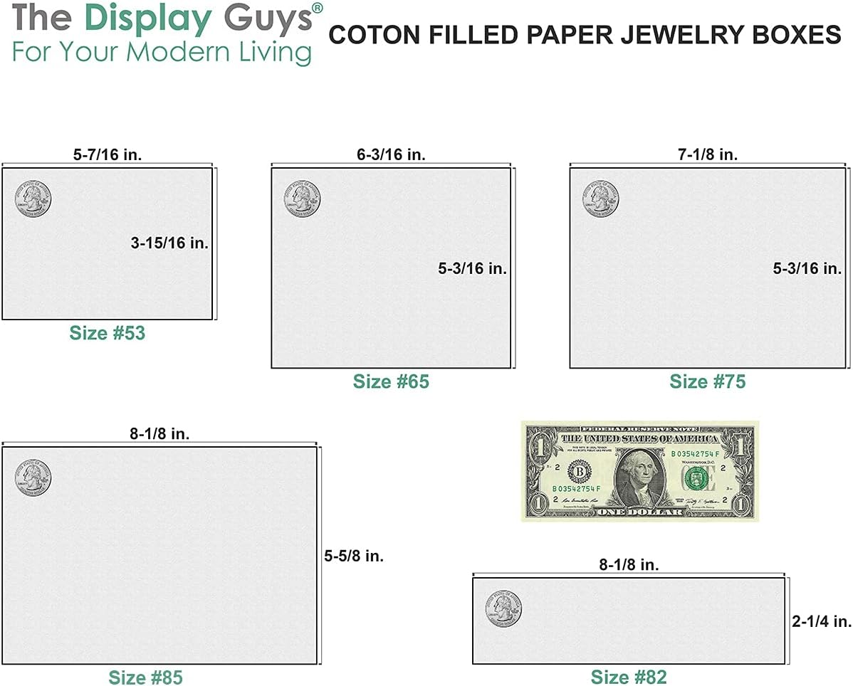 TheDisplayGuys - 25-Pack #53 Kraft Paper Cardboard Gift Boxes/Jewelry Cases w. Cotton Padding & Lid - Neon Yellow - (5.4" x 3.9" x 1.0")