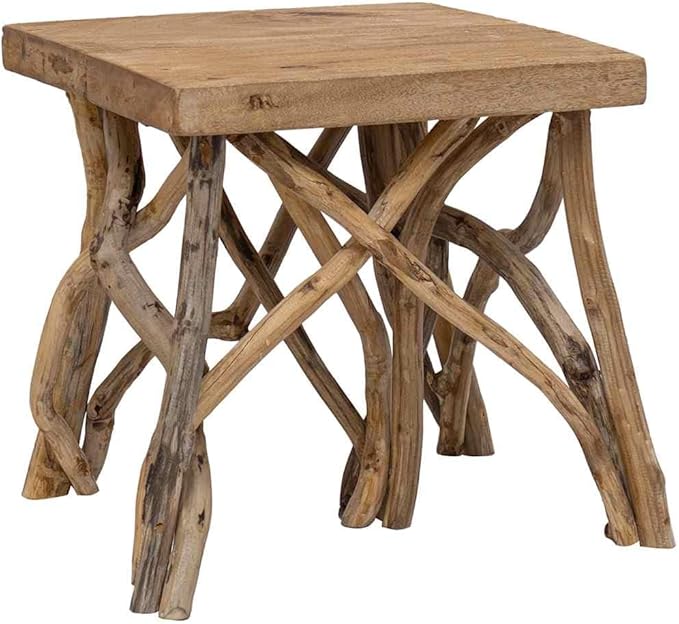 Brown Coffee Table Recycled Wood Table - Image 9