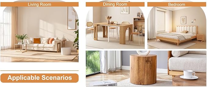 15.7'' Boho Cylinder Side Table - Image 9