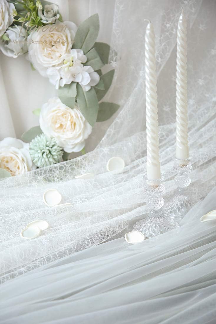 Floroom 500pcs Rose Petals Ivory Faux Silk Flower Petals for Wedding Flower Girl Basket White Aisle Scatter Dinner Table Centerpieces Party Confetti Bridal Shower Romantic Night Decoration