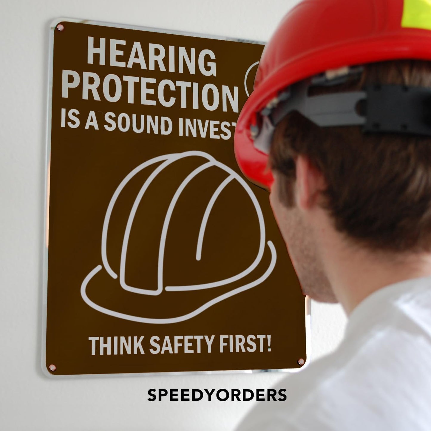 Custom Metal Business Signs, Personalized Aluminum Outdoor Signs, White Aluminum (Brown, 24x18 In)