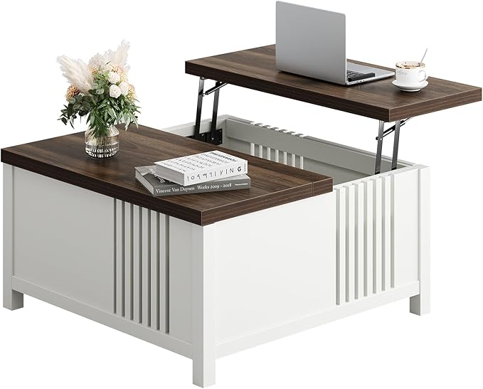 knoworld Farmhouse Lift Top Coffee Table - Image 9