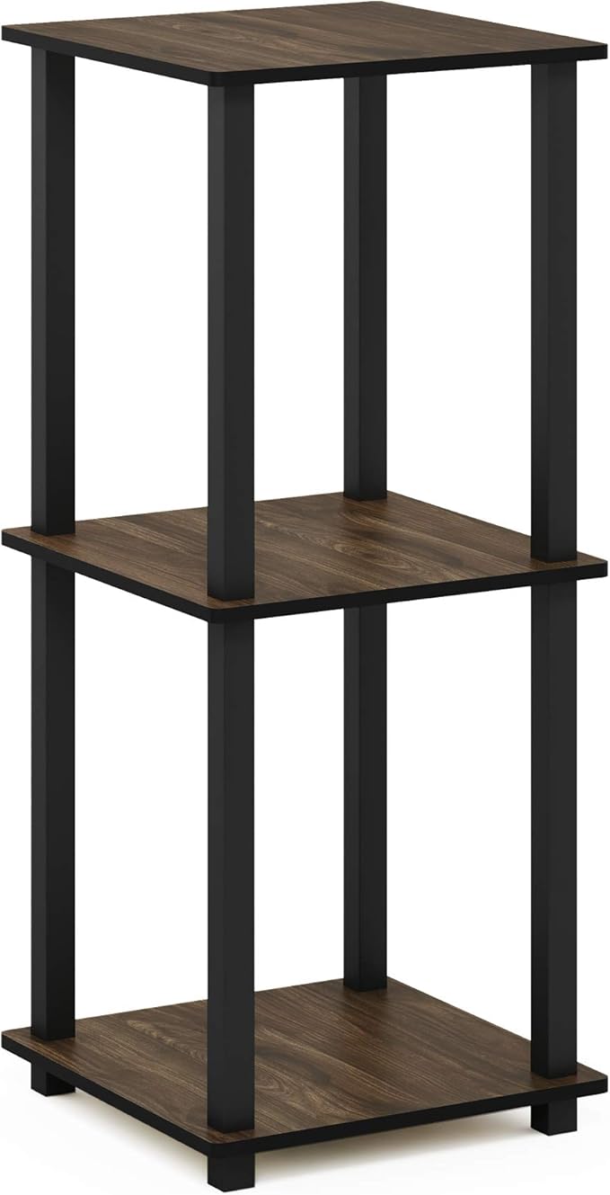 Furinno SIMPLISTIC Side Table Set of 2, 2-Tier Square Modern End Table - Image 7