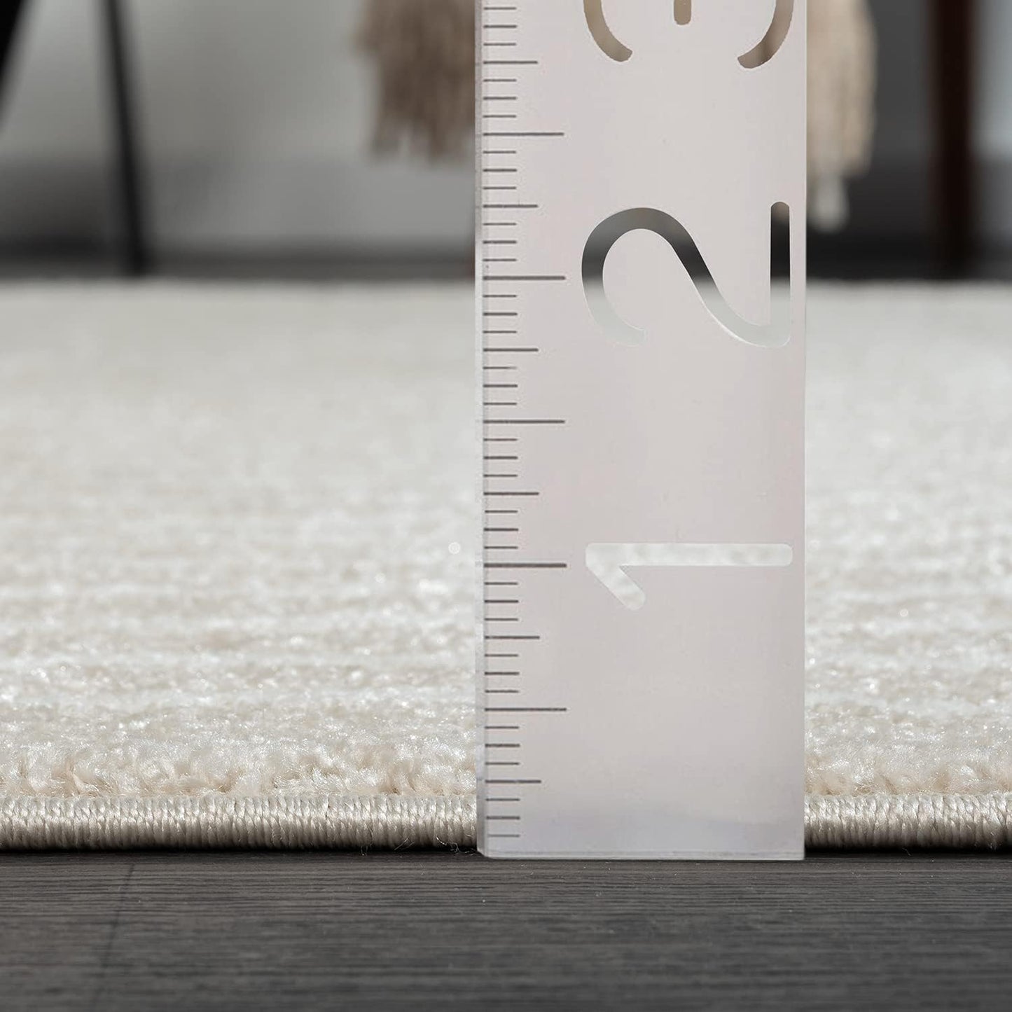 Abani Area Rug for Living Room -Nuevo 4' x 6' Beige Arch Pattern Area Rug, Soft and Durable Living Room Rug, Stain and Fade Resistant, Chic Modern Design, Pet & Kid Friendly