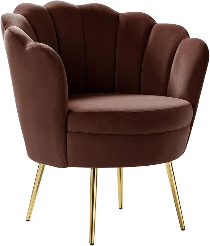 HULALA HOME Modern Velvet Accent Chair - Image 8