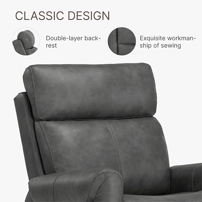 KISLOT Leather Recliner Chair Set of 2, Wall Hugger RV Recliners - Image 7