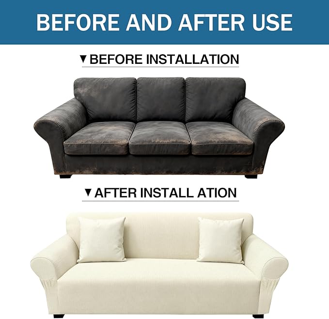 Sofa Slipcover with 2 Pillow Cover - Image 8