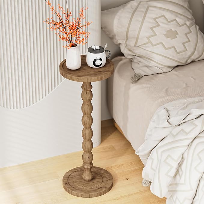 Small Side Table, Rubberwood Drink Table - Image 7