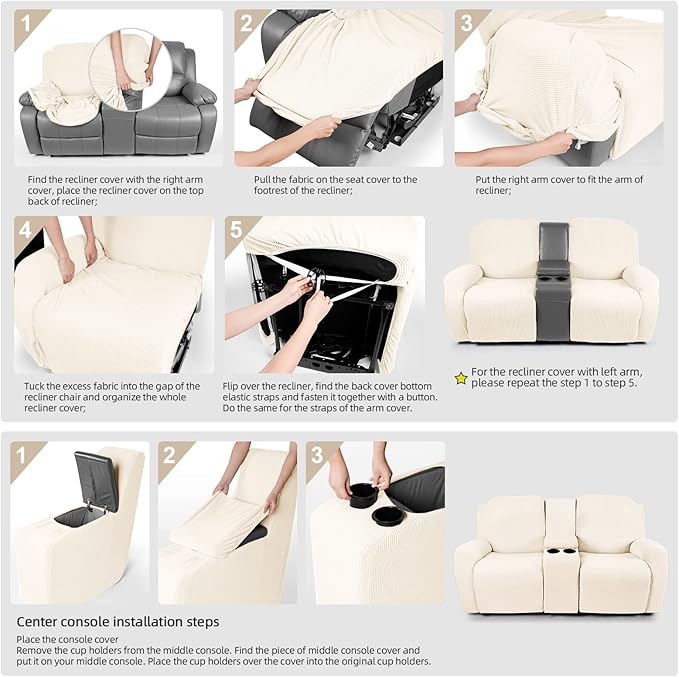 TAOCOCO Loveseat Recliner Cover - Image 7