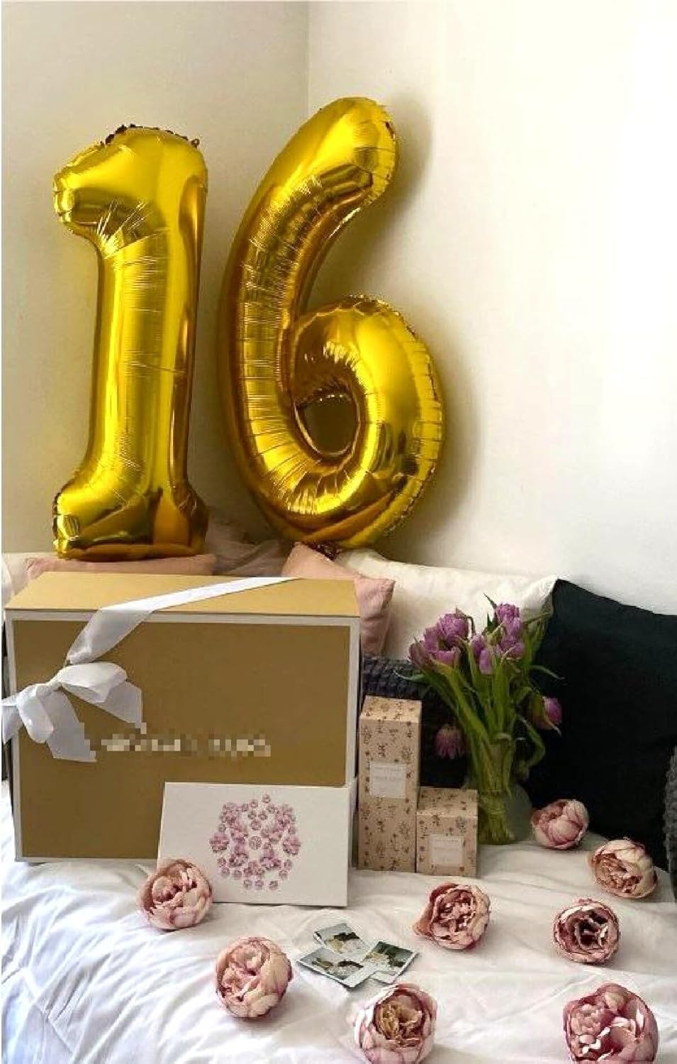 Gold Number 1 Balloon 40 inch, Number 1 Birthday Balloons for Boy Girl, Gold Foil One Balloon for 1st 10 11 12 16 18 Birthday Party, Anniversary Celebration Numbers Decorations