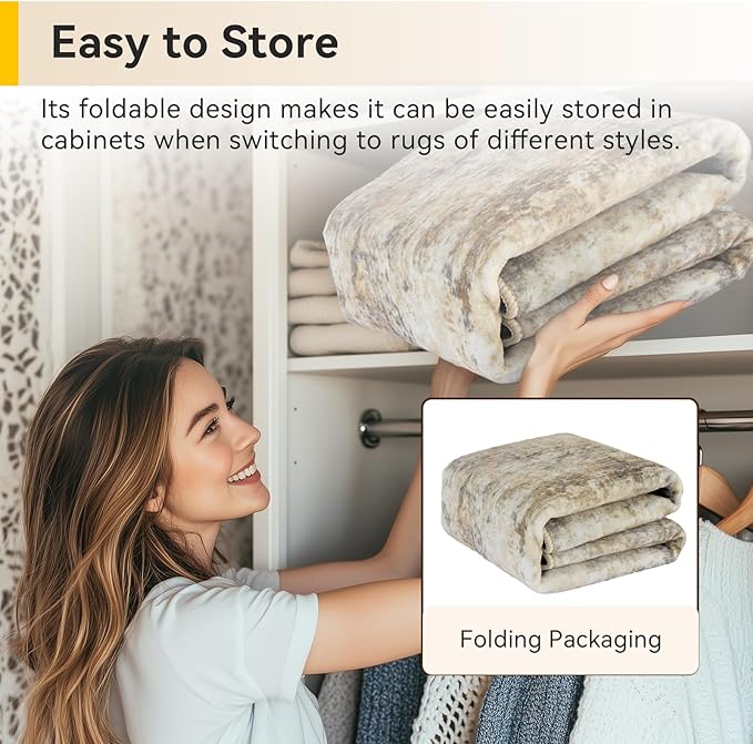 RELEANY Washable Area Rugs 2'x8' Non-Slip Modern Abstract Soft - Image 9