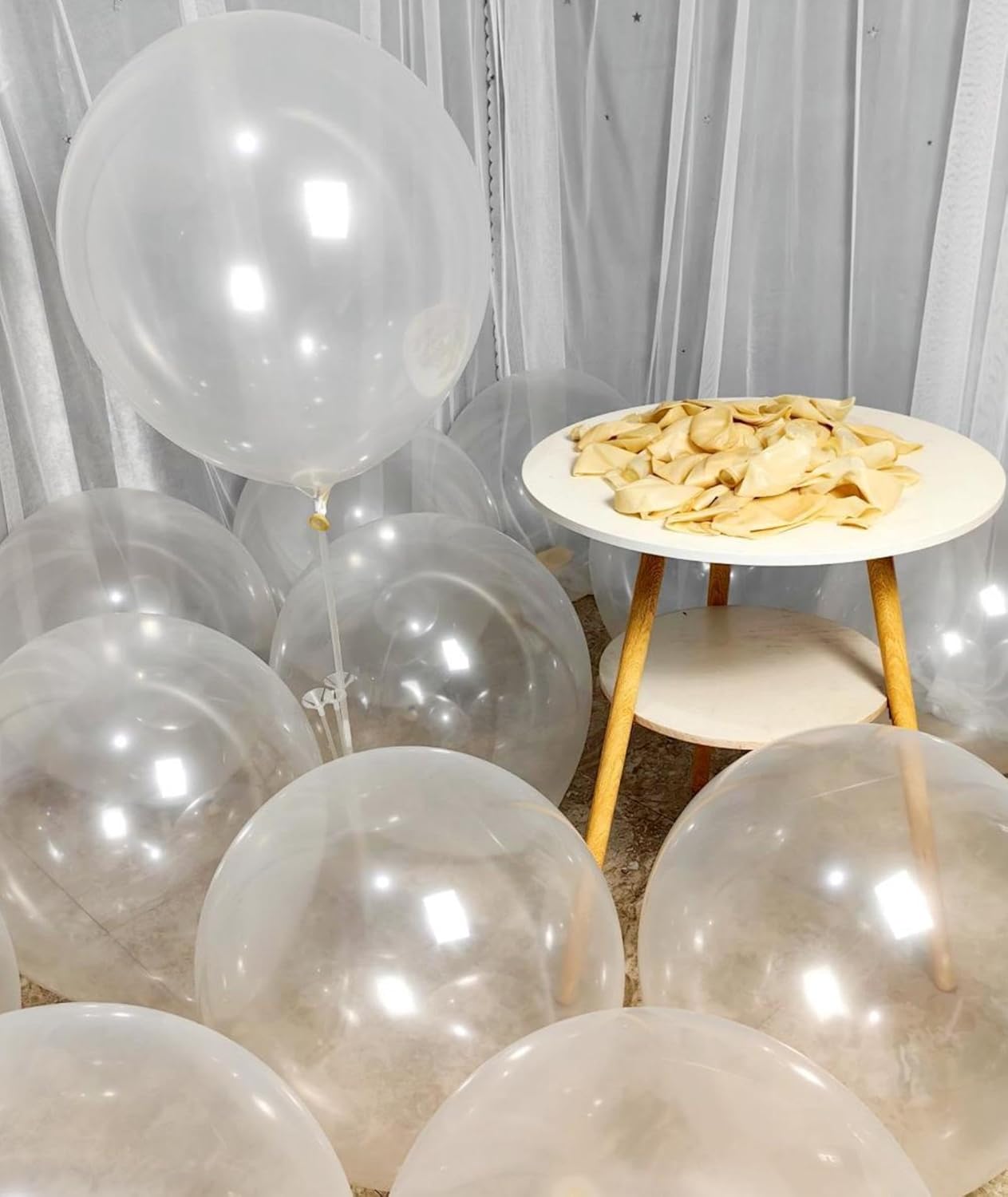 90 Pack Clear Balloons 18 Inch Clear Balloon - Stunning and Versatile Decorations for Any Occasion ZWZLIULIAN