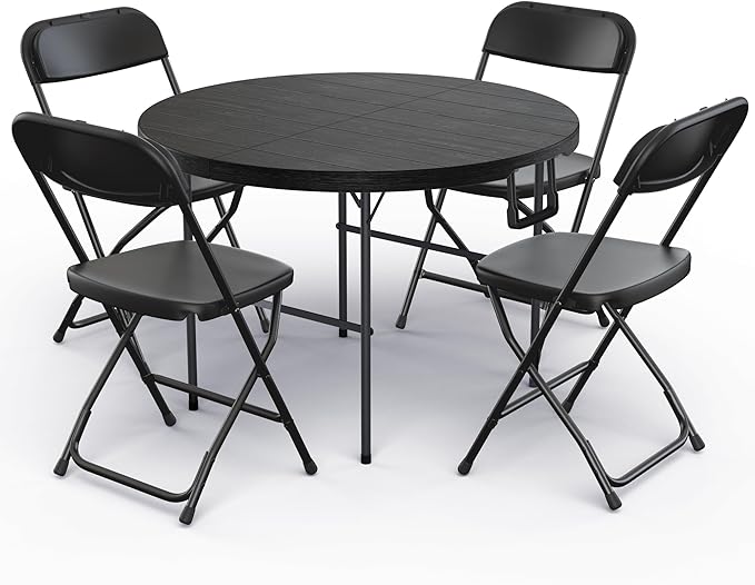 Our Modern Space 3.5 Feet Circular Round Foldable Table - Image 7