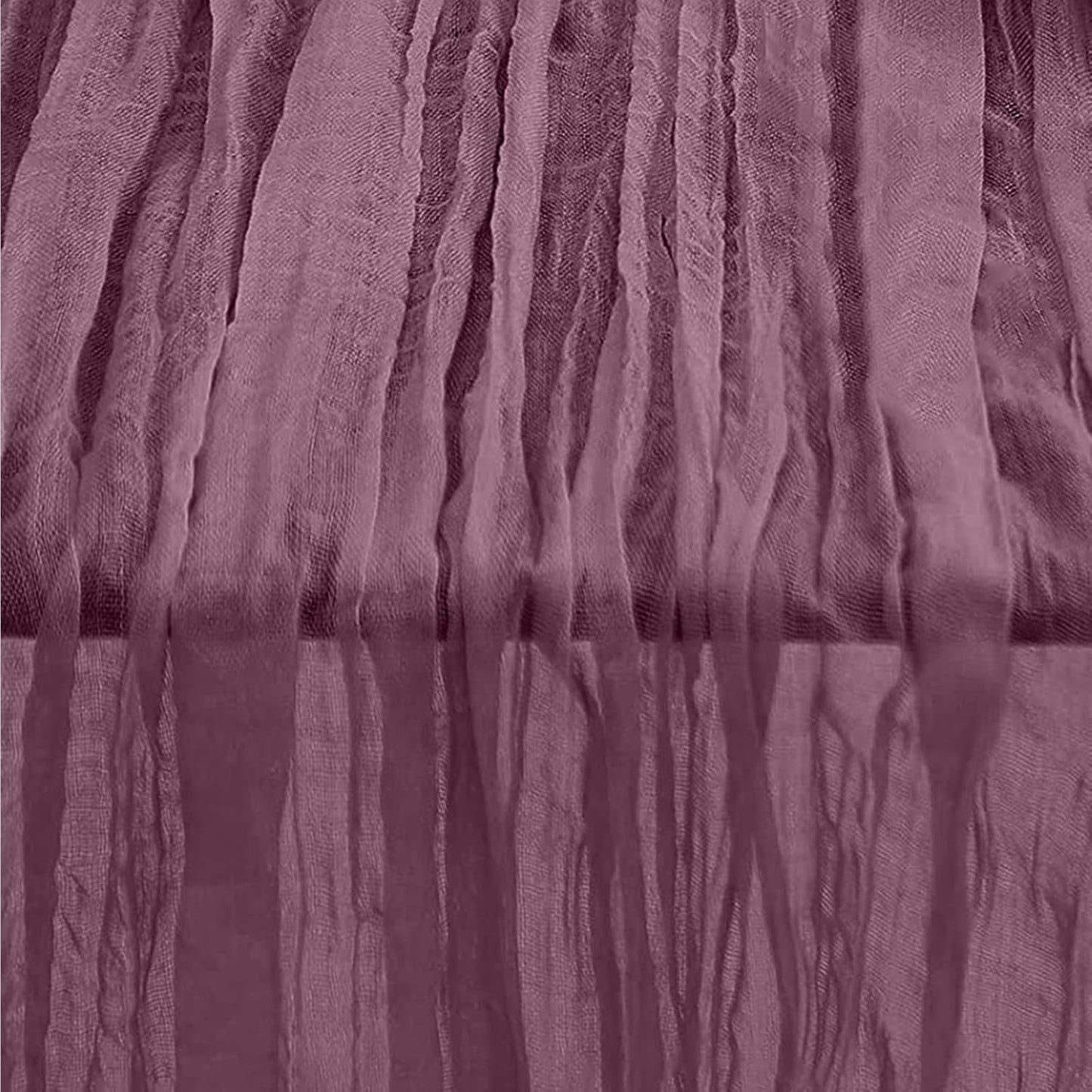 6 Pack Dusty Purple Cheesecloth Table Runner 35x120 Inch 10Ft Rustic Gauze Cheese Cloth Table Runner Sheer Cheesecloth Table Runners for Wedding Party Bridal Shower Decoration